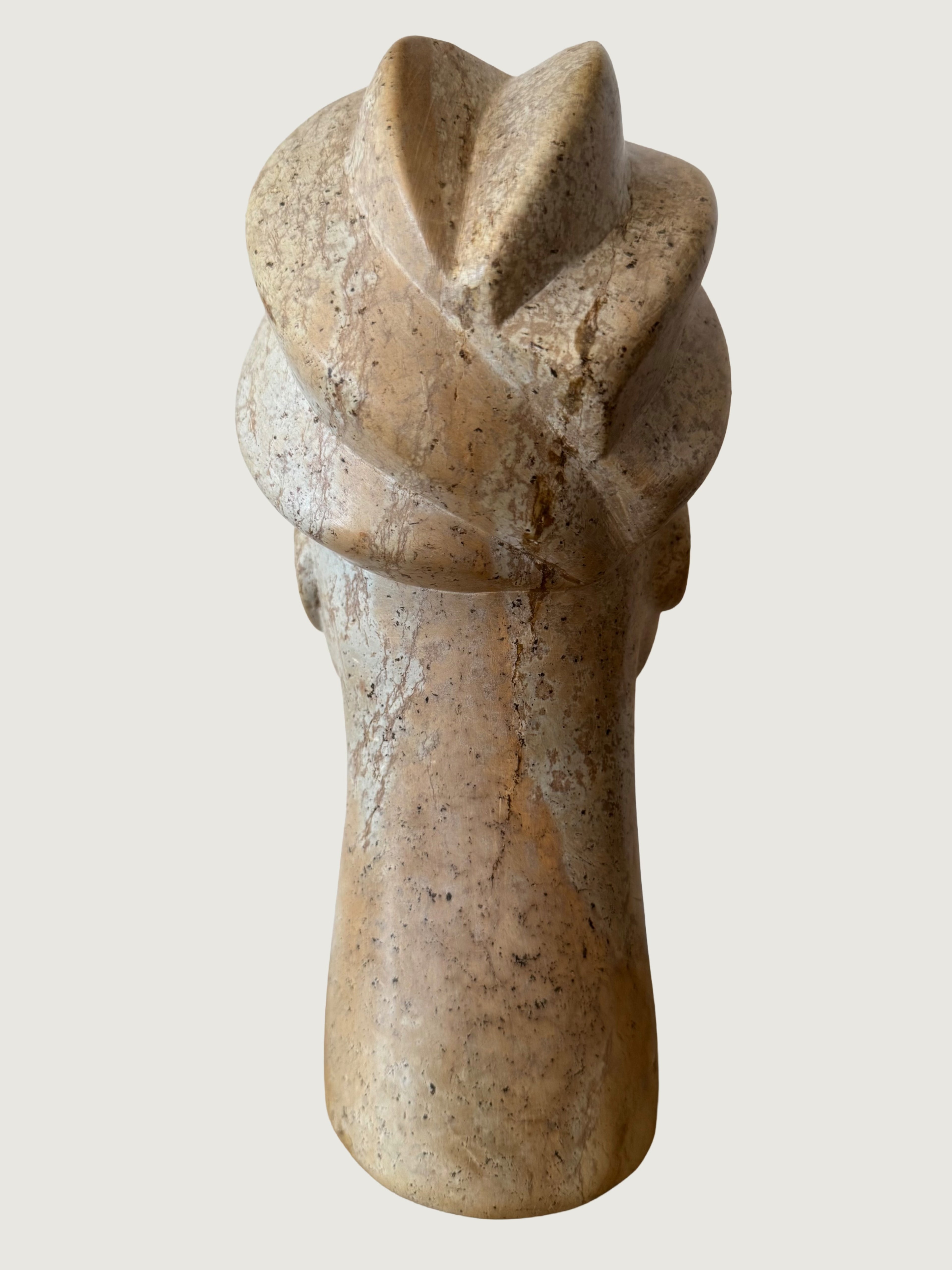 Mbigou stone sclupture from Gabon titled Tete Haute